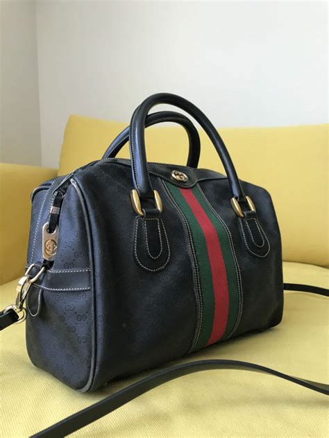 vintage gucci bags black|classic black gucci bag.